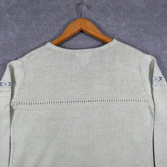 Cherokee women’s embroidered light green sweater Size XL - Picture 4 of 10
